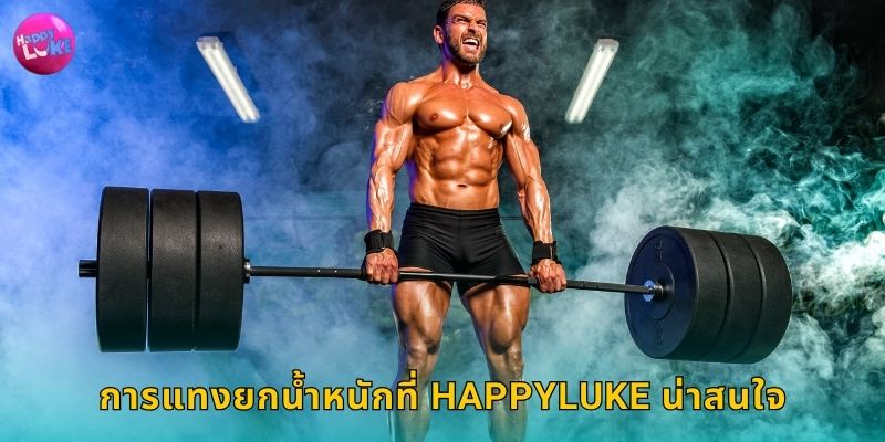  การแทงยกน้ำหนักที่ Happyluke น่าสนใจ  